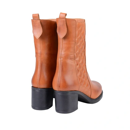 بوت طرحدار چرم زنانه 626