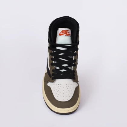 کتانی مستر مدل NIKE air jordan سفید قهوه ای کد 0001