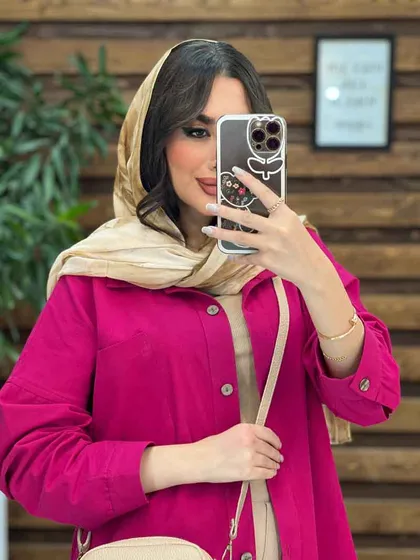 مانتو دو جیب پایین هلال