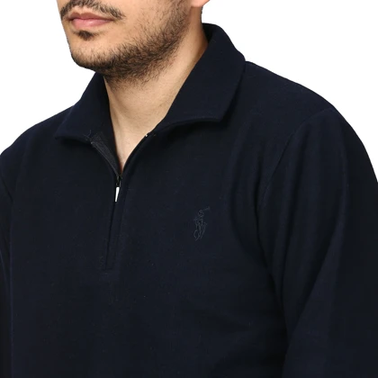 پلیور سلانیک نیم زیپ مردانه مدل 619155