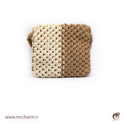 ست صندل و کیف دست بافت زنانه mrc2416-03