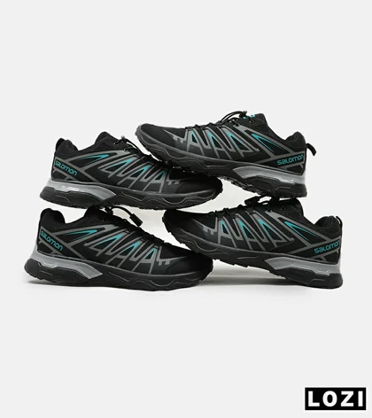 کفش کتانی بزرگ پا مشکی آبی سالومون Salomon X ULTRA