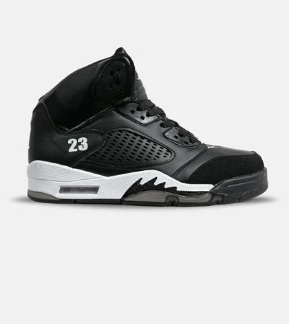 کتانی ساق‌دار زنانه و مردانه مشکی Nike air jordan 5 مدل 6476