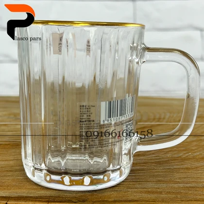 لیوان نیزه ای 136 لب طلایی بلینکمکس