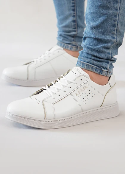 کفش تخت مردانه سفید مدل Yara