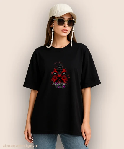 تیشرت لش مردانه و زنانه طرح اسکویید گیم کد 881