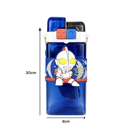 قمقمه طلقی دوقولوی IRON MAN آبی 520 ML