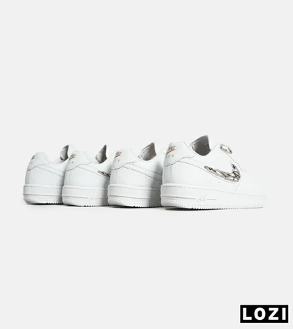 کفش کتانی مردانه و زنانه سفید نایک NIKE AIR FORCE 1.7 lv8 White gold