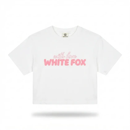 تیشرت و شلوارک زنانه طرح White Fox رنگ سفید