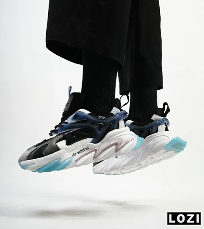 کفش کتانی مردانه سفید آبی ADIDAS A700