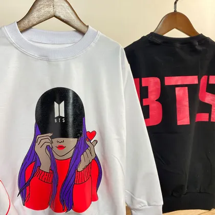 بلوز دورس فینگردار مدل BTS