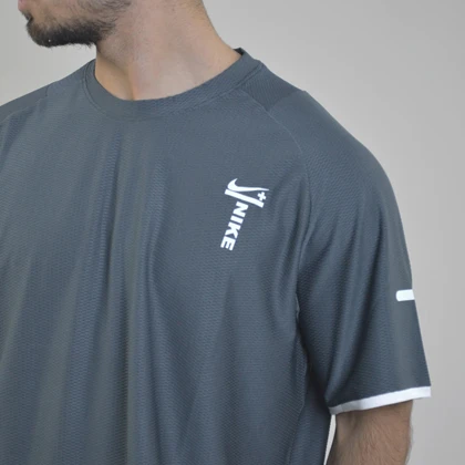 ست تیشرت و شلوارک اسپرت نایک مدل DS-4H0828 طوسی تیره