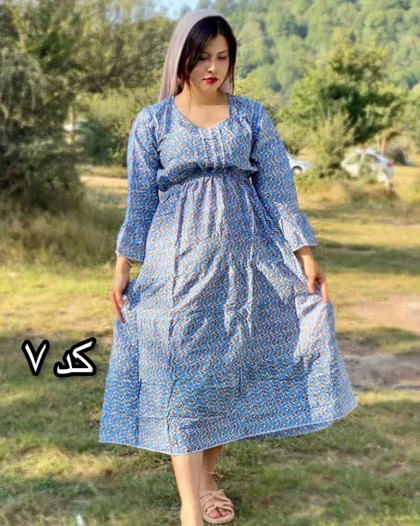 پیراهن عروسکی آستین بلند شیوان