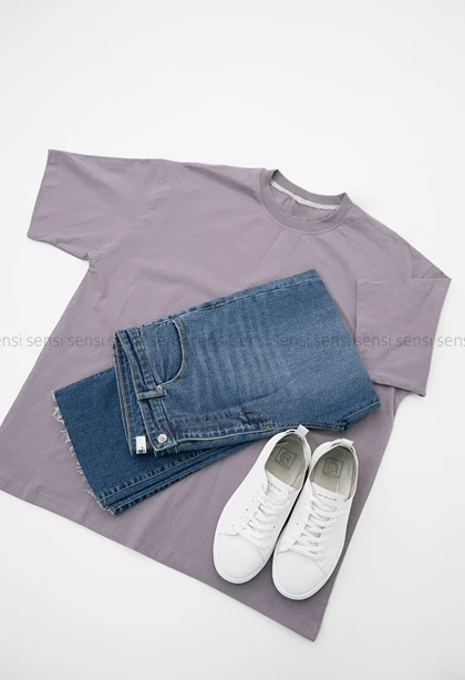 تیشرت لانگ ساده رنگی کد1002668