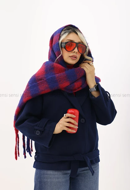 کراپ کت موهری آستر دار کد1005034