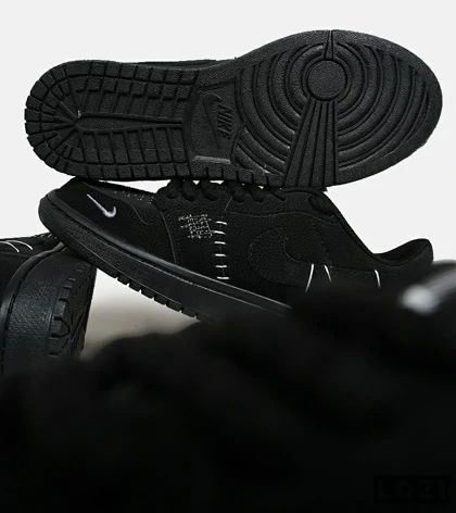 کفش کتانی مردانه و زنانه مشکی نایک NIKE jordan Vodoo