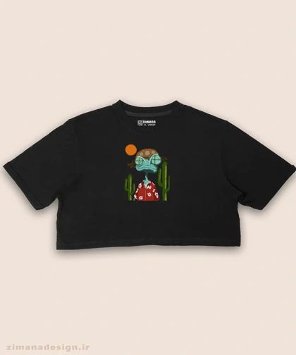 کراپ زنانه طرح آقای رنگو کد 892