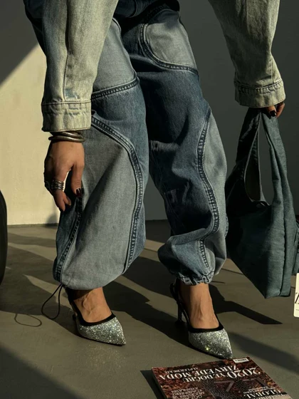 شلوار جین 2 رنگ