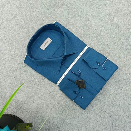 پیراهن ساده تک‌رنگ قواره کلاسیک استین بلند_ پارچه فلورا درجه یک