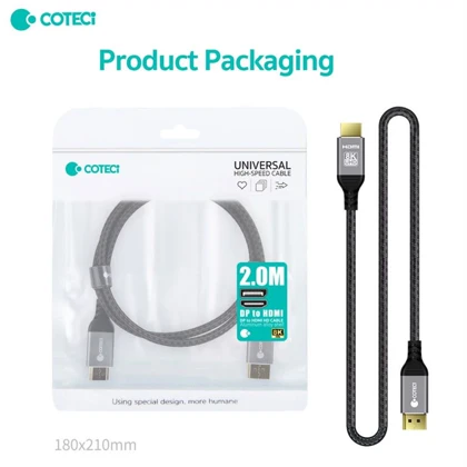 کابل دیسپلی به HDMI دو متری کوتسی 87406