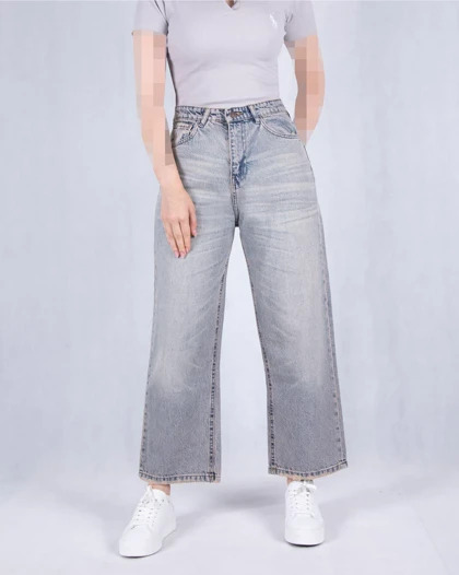 شلوار جین دخترونه رگولار THREE JEANS 19007