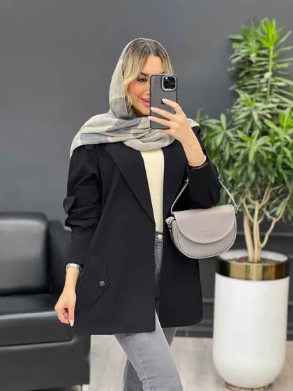مانتو لینن سرشانه ژیله