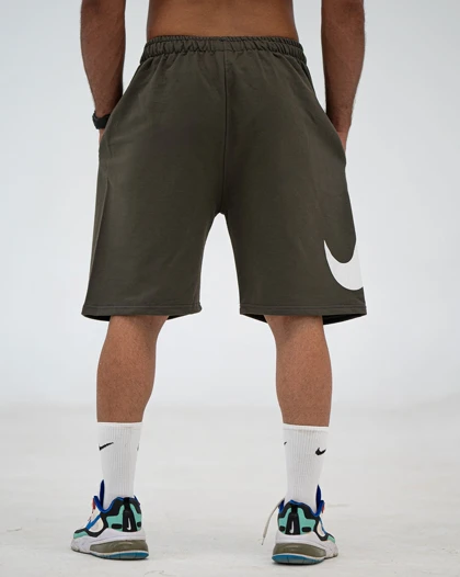 شلوارک بگ ورزشی NIKE سبز لجنی