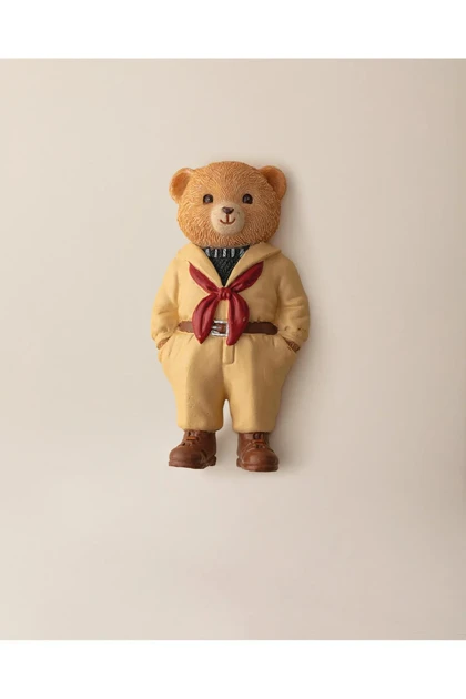 مگنت Madame Coco مدل Cookie Bear رزین - سفید