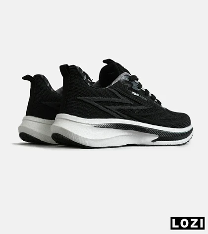 کفش کتانی مردانه و زنانه مشکی طوسی GENERIC All Run مدل 7860