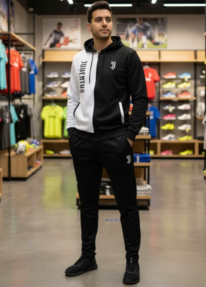 ست سویشرت شلوار یوونتوس مردانه مدل TOPAN ویژه