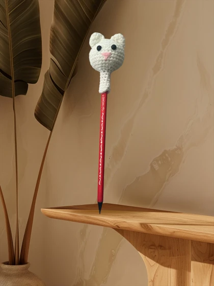 سرمدادی بافتنی فانتزی مدل عروسکی کد 3330501