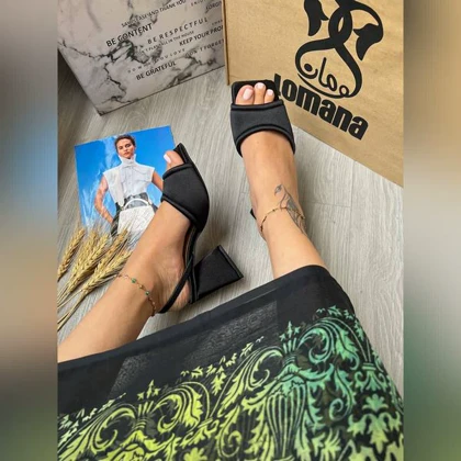 صندل پشت‌کش پاشنه 7 سانت _ 1401