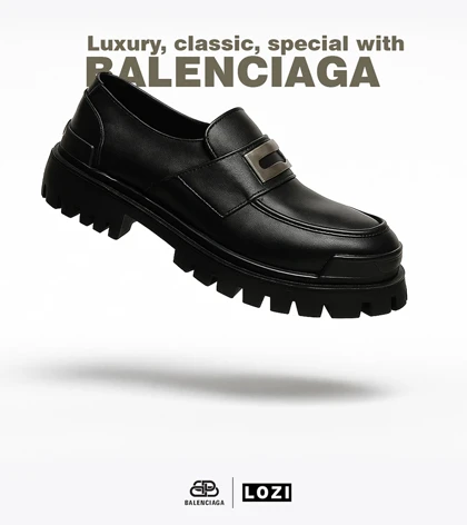 کفش مردانه مشکی BALENCIAGA مدل 6809