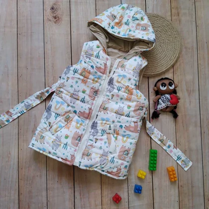 پافر دخترانه دورو طرح لاما