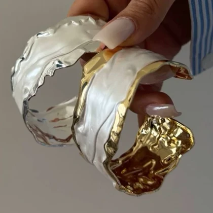 بنگل مینا کاری موج دار