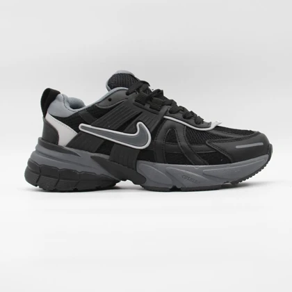 کتانی نایک V2K مشکی طوسی زنانه کد 6869