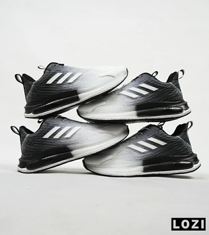 کفش کتانی مردانه مشکی سفید ADIDAS Solar disk V2