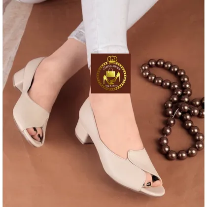 صندل پاشنه 3سانت جلو باز مدل ملیکا