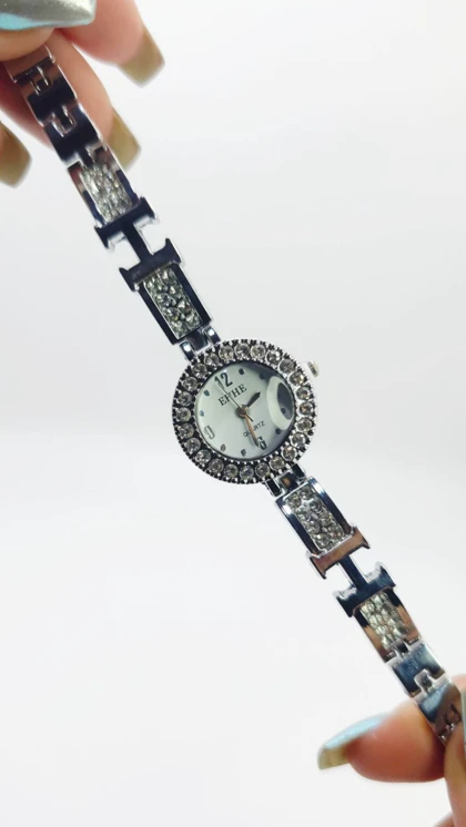 ساعت مچی زنانه مجلسی EHHE نگین‌دار با موتور کوارتز