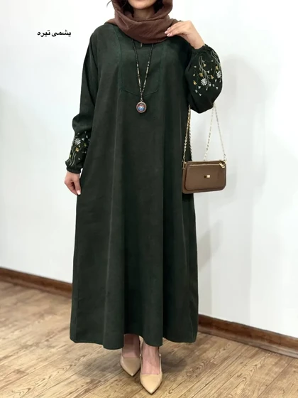 پیراهن مانتویی گلدوزی جانان 1