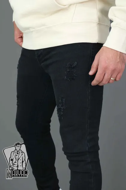 شلوار جین مشکی زاپ‌دار TOMMY