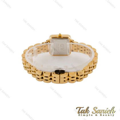 ساعت دنیل ولینگتون زنانه مربعی طلایی صفحه سفید DW-4817-L