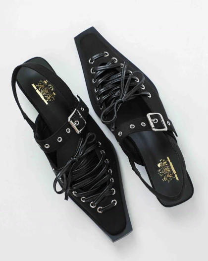 865_2 - کفش رویه بندی پشت‌باز 865_2