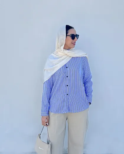 شومیز راه راه نارون