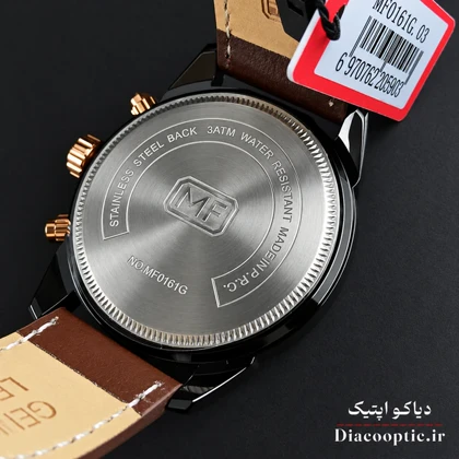 ساعت مچی مردانه اورجینال موتور ژاپن برند مینی فوکوس سه موتور مدل Mf0161G.03 بند چرم
