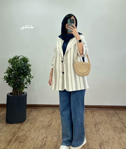 مانتو کتی لینن کنفی لیلیا با قد بلندتر(ایراد دار)