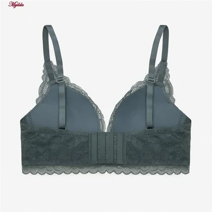سوتین اسفنجی زنانه مدل بدون فنر رنگ نقره ای کد 5406-6172