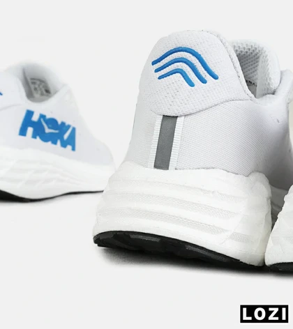کفش کتانی سفید آبی HOKA