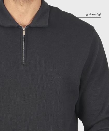 تیشرت آستین بلند نیم زیپ و ساده 4220