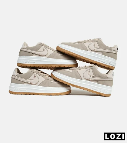 کفش مردانه و زنانه کرم قهوه ای NIKE AIR FORCE